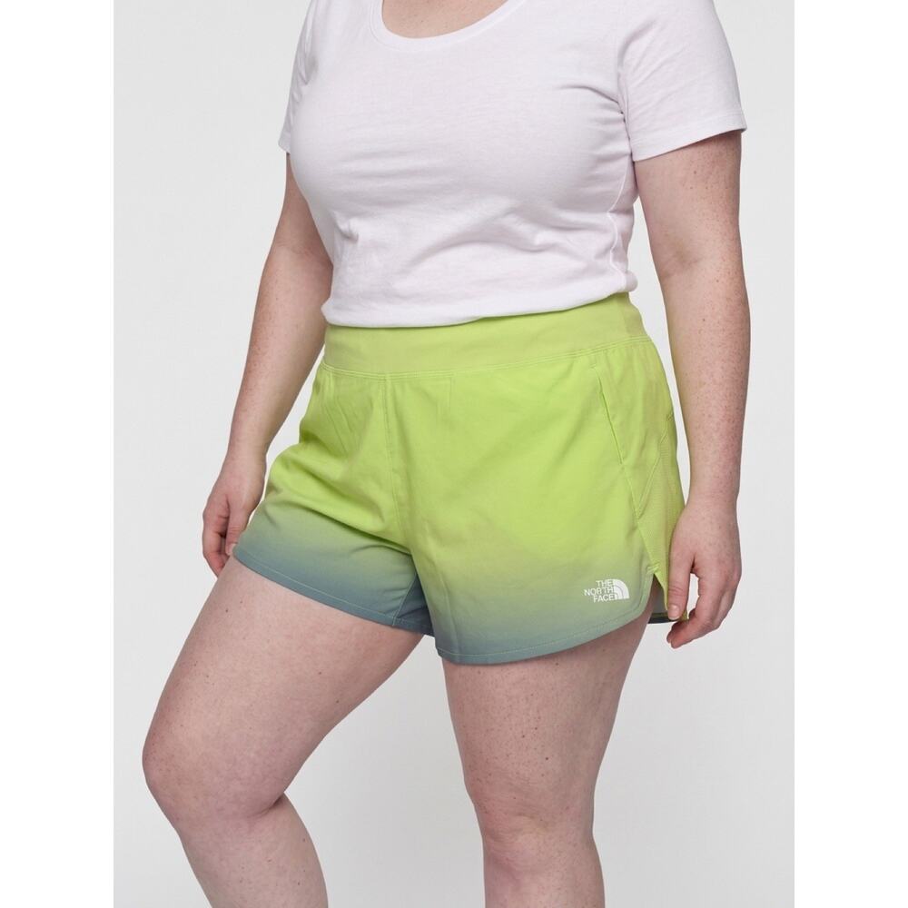 The North Face Shorts Womens XL Neon Unlined Running Pull On Hiking Outdoors